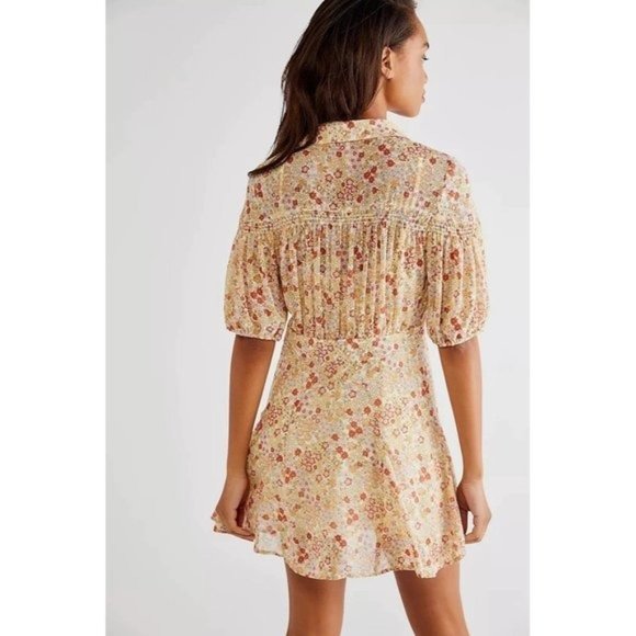 FREE PEOPLE Bonnie Floral Mini Dress - Tea Combo - NWT - Picture 5 of 6